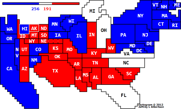 2012 Electoral College Projection - Huffington Post 2012-07-19