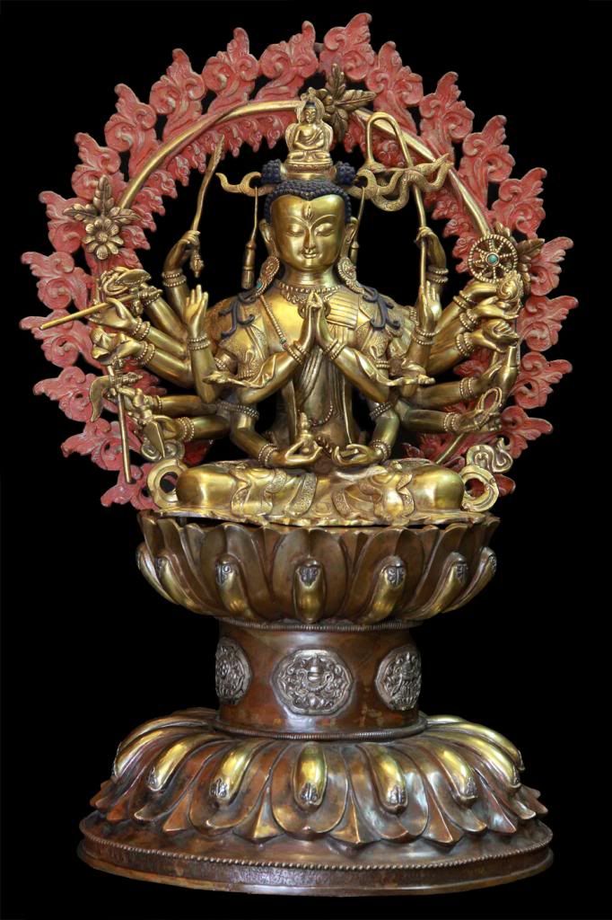 Chandi Bodhisattva Buddhist Hindu Religious Statue Copper Gold gilt eBay