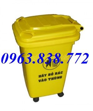 Thùng rác 55 lít, thùng rác 95 lít nắp lật, thùng rác composite, thùng rác nhựa