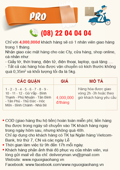 www.nguoigiaohang.vn - Tel: (08) 22 040404 - Giao hàng các Quận giá chỉ 10k/đơn - 6