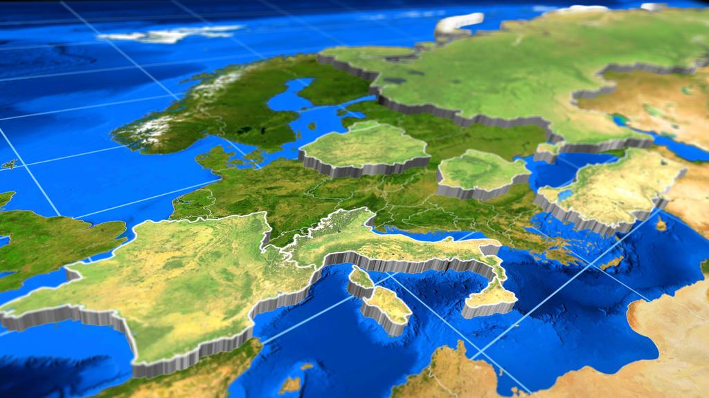 AE模板：三维世界地图立体挤出路径空间动画 3D Extrude World Map
