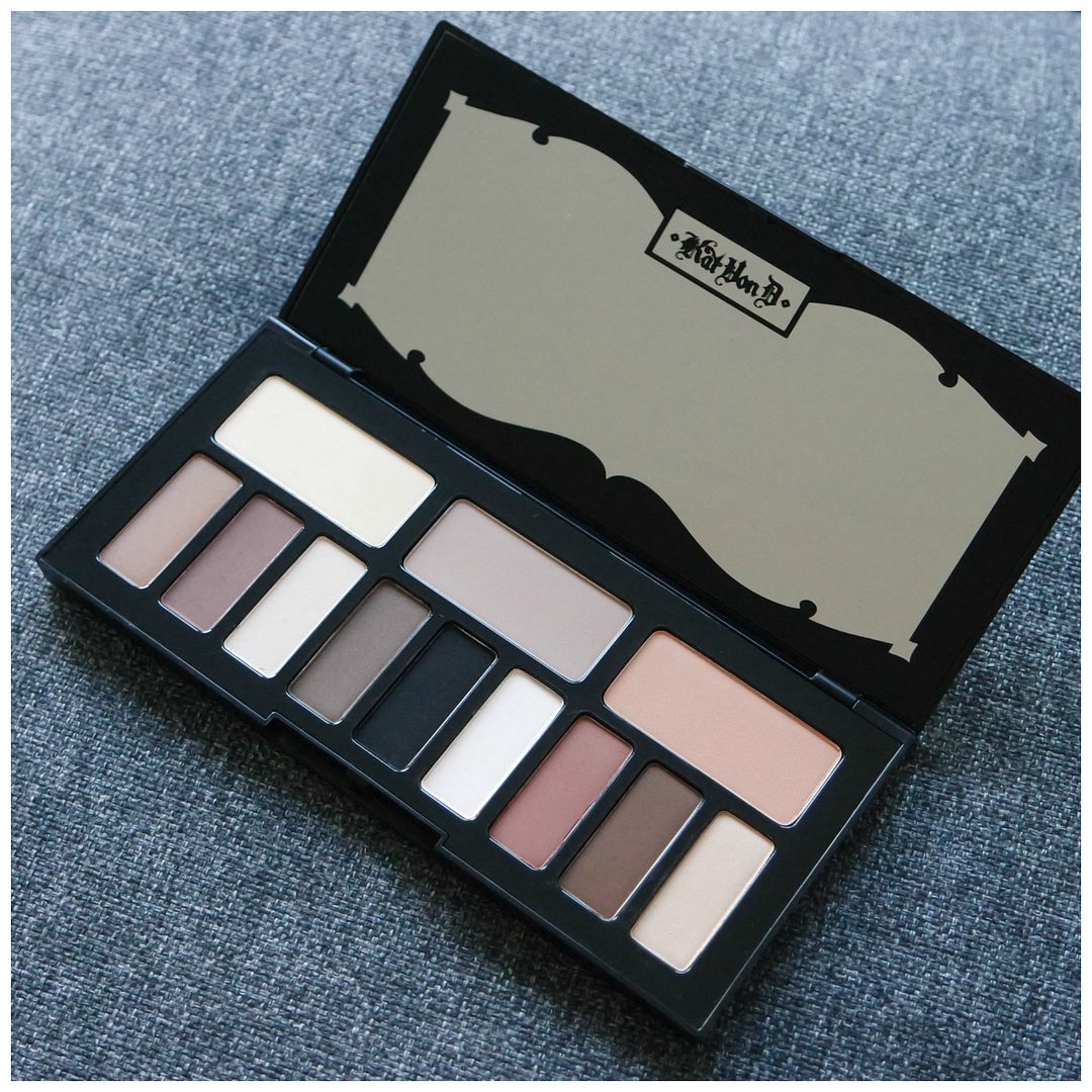 kat von d shade &amp; light eye eyeshadow palette review swatch