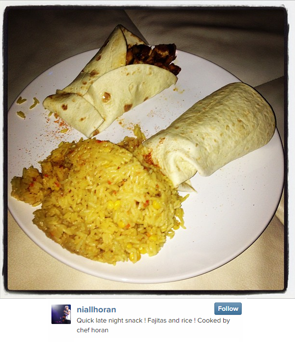 Quick late night snack ! Fajitas and rice ! Cooked by chef horan
