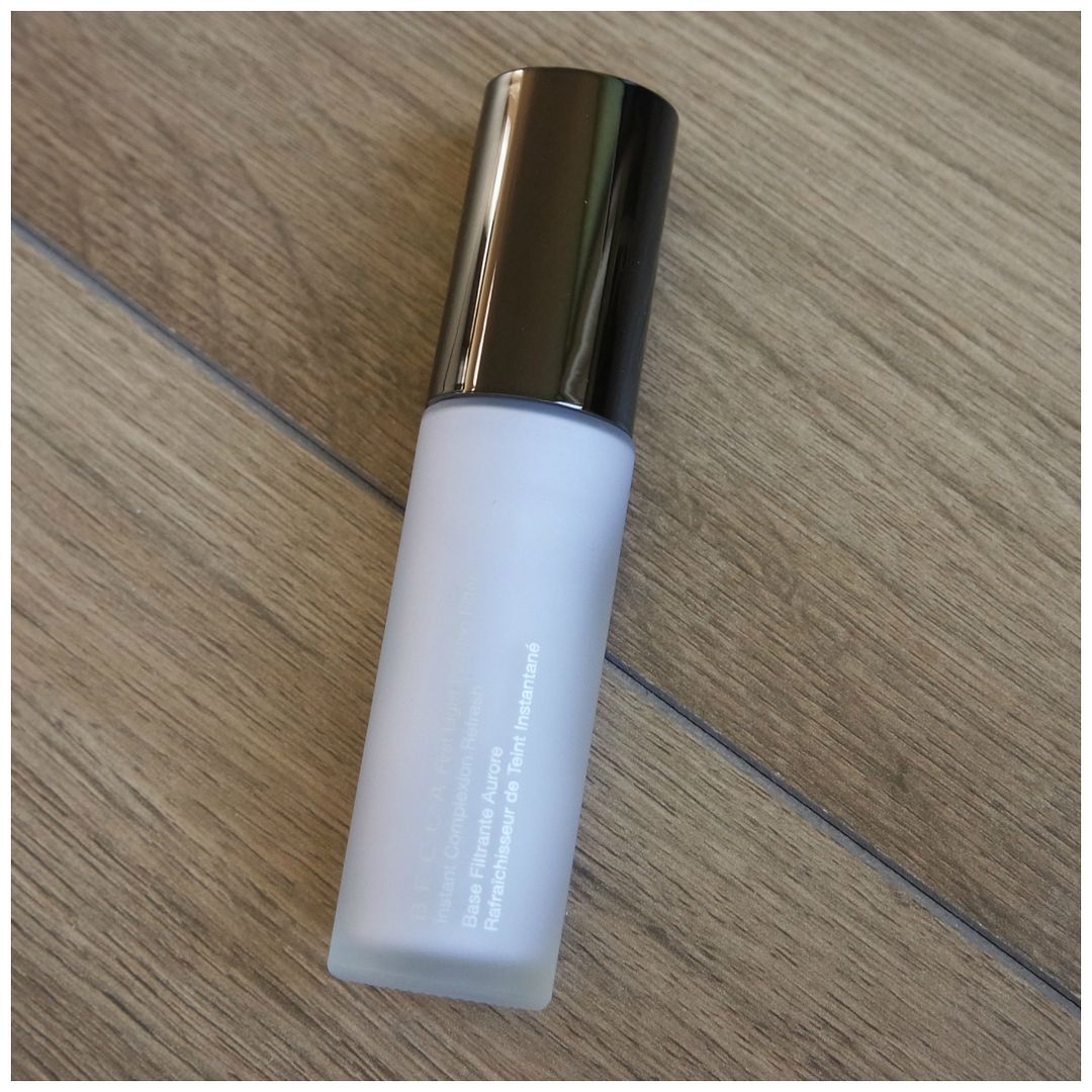 Becca First Light Priming Filter primer hydrating review swatch makeup look application Becca First Light Priming Filter primer hydrating review swatch makeup look application