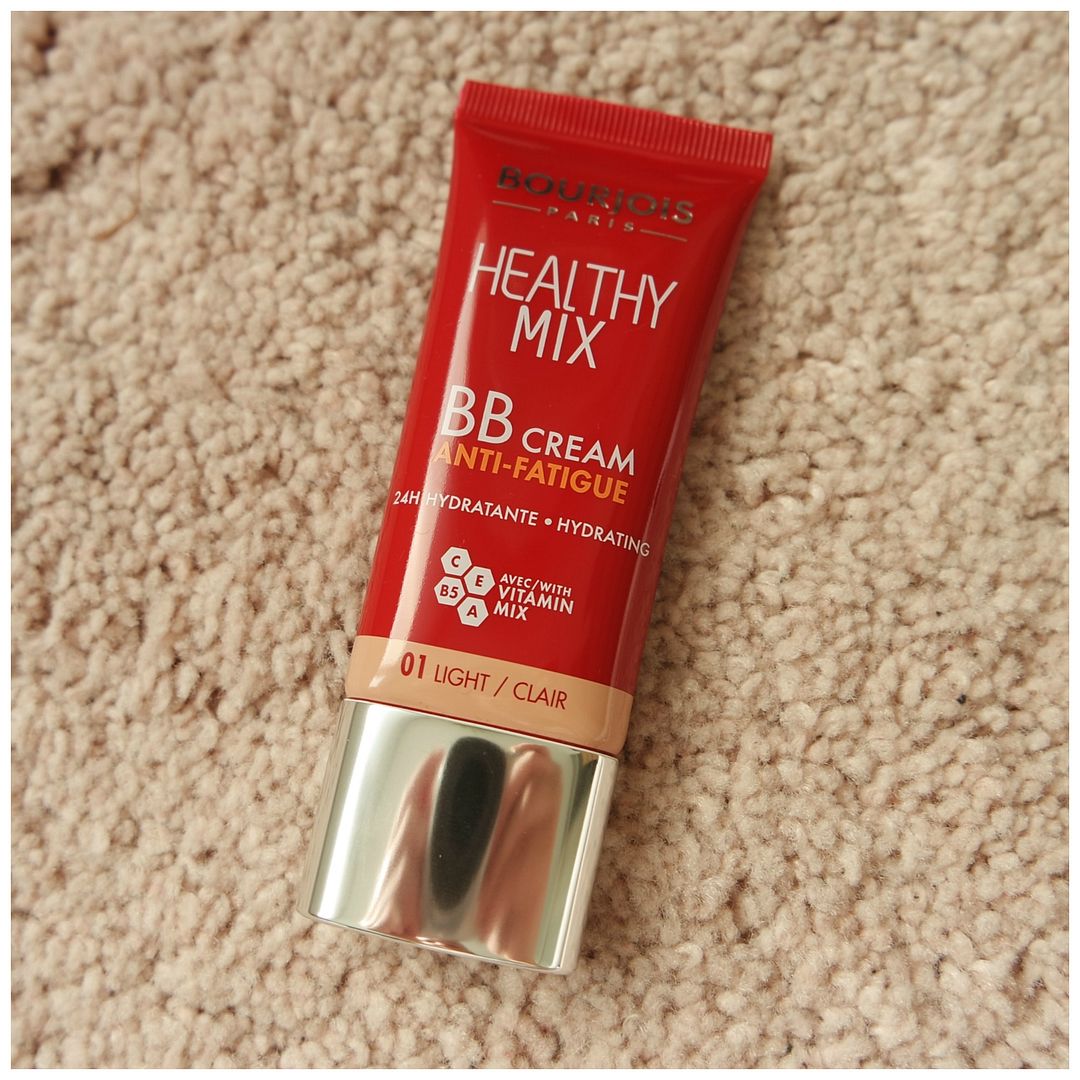 bourjois healthy mix bb cream 01 light review swatch application coverage