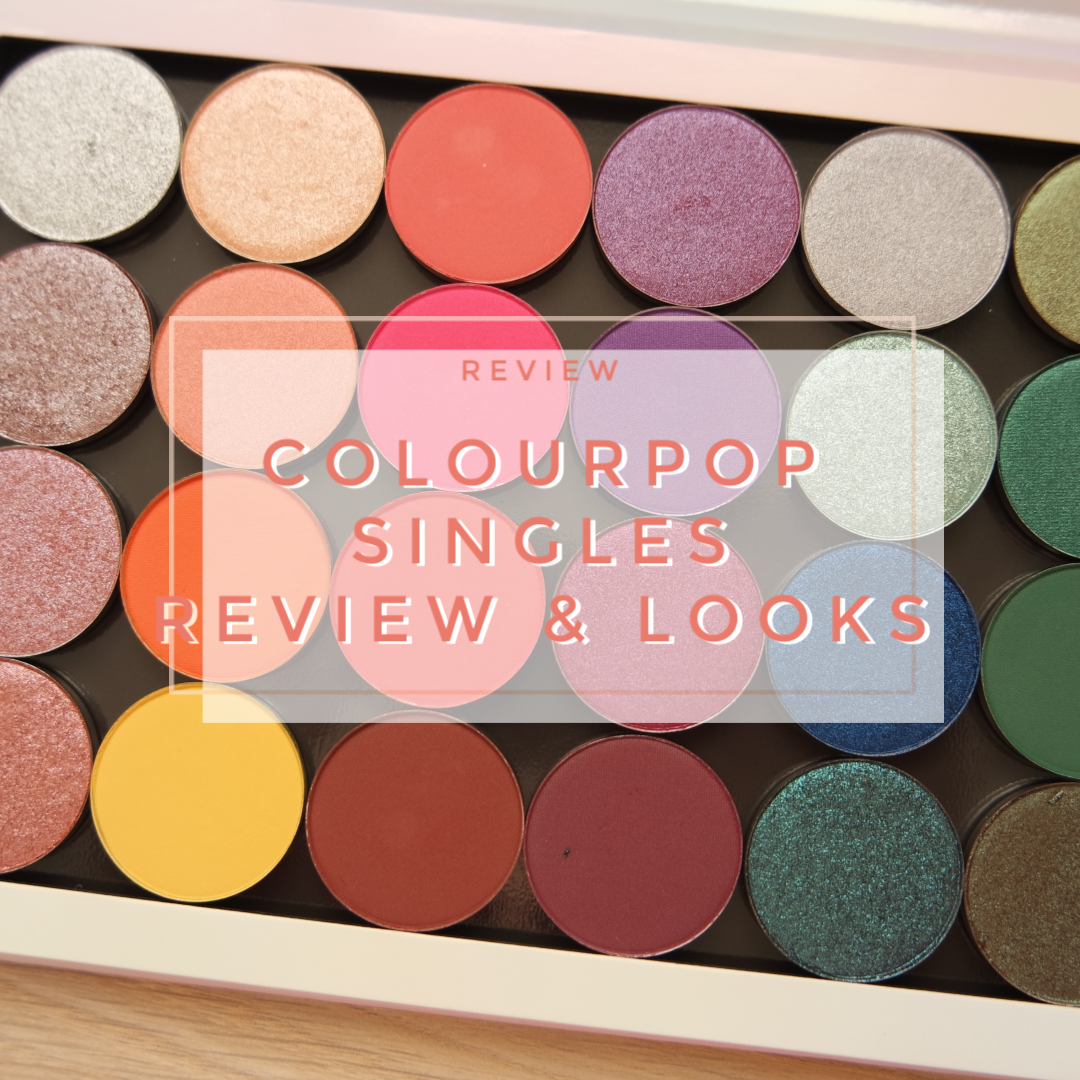 colourpop single eyeshadow palette review swatch makeup looks