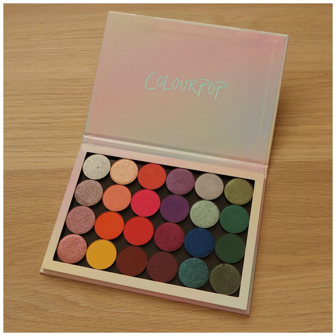 colourpop single eyeshadow palette review swatch makeup looks