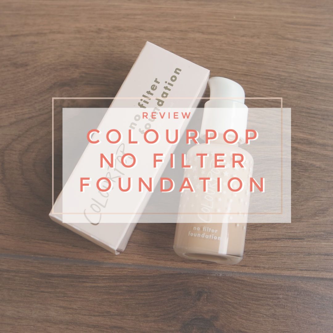 colourpop no filter foundation fair 35 review swatch makeup look shade match