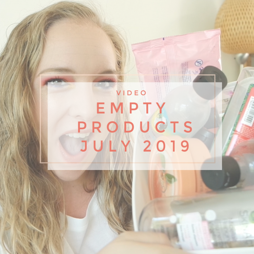 empty products july 2019 bodycare haircare skincare
