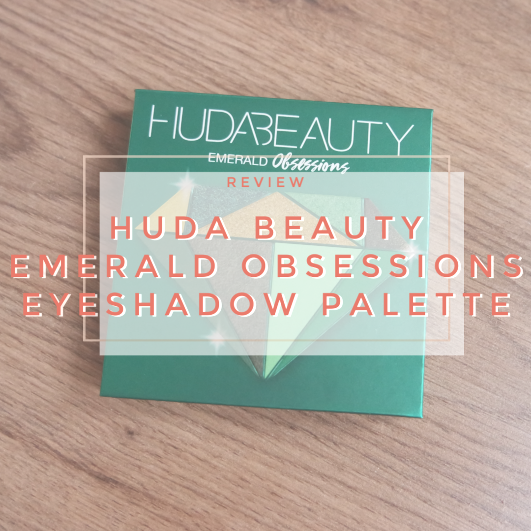 huda beauty emerald obsessions eyeshadow palette review swatch makeup look