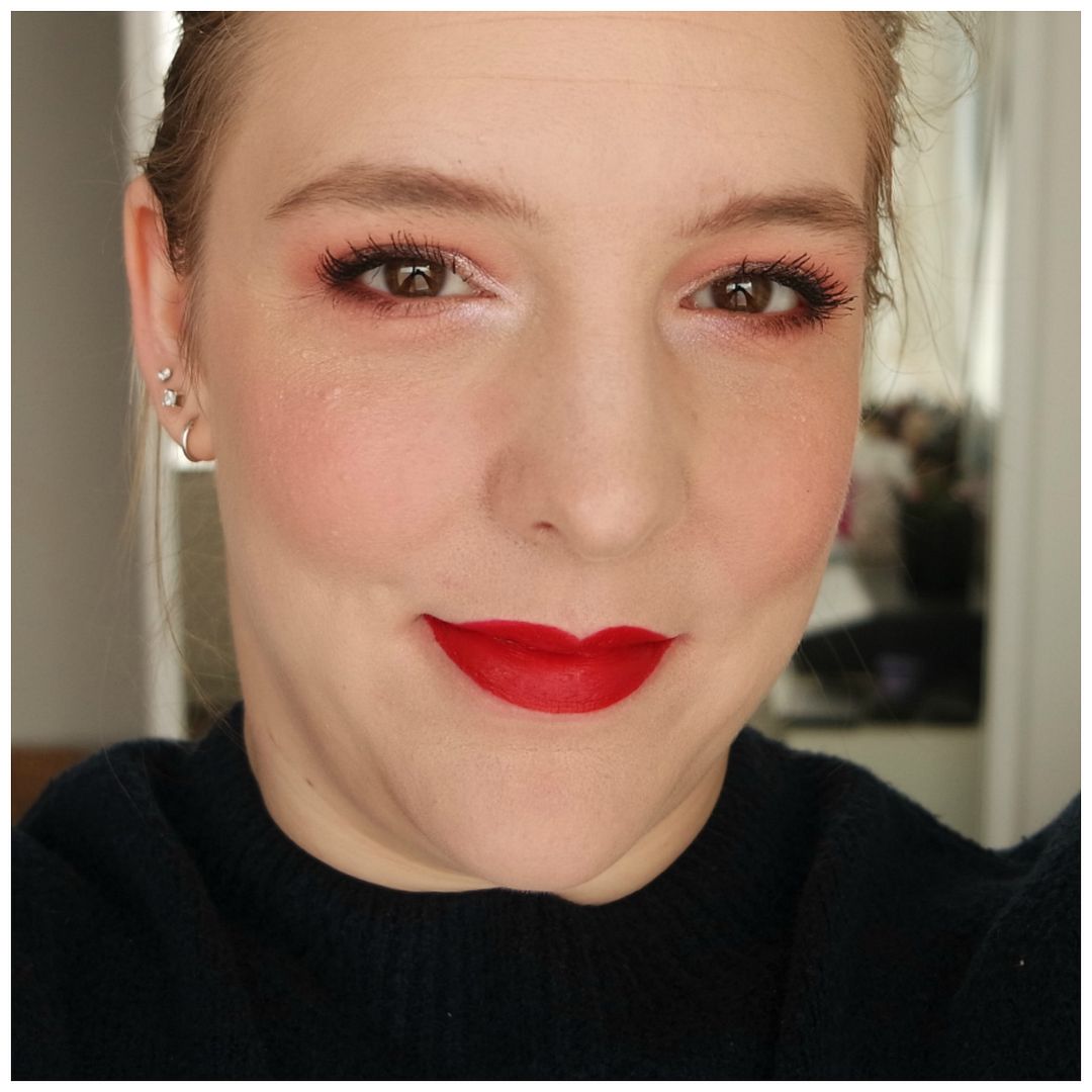 H&M beauty pure radiance blush vintage red review swatch makeup look