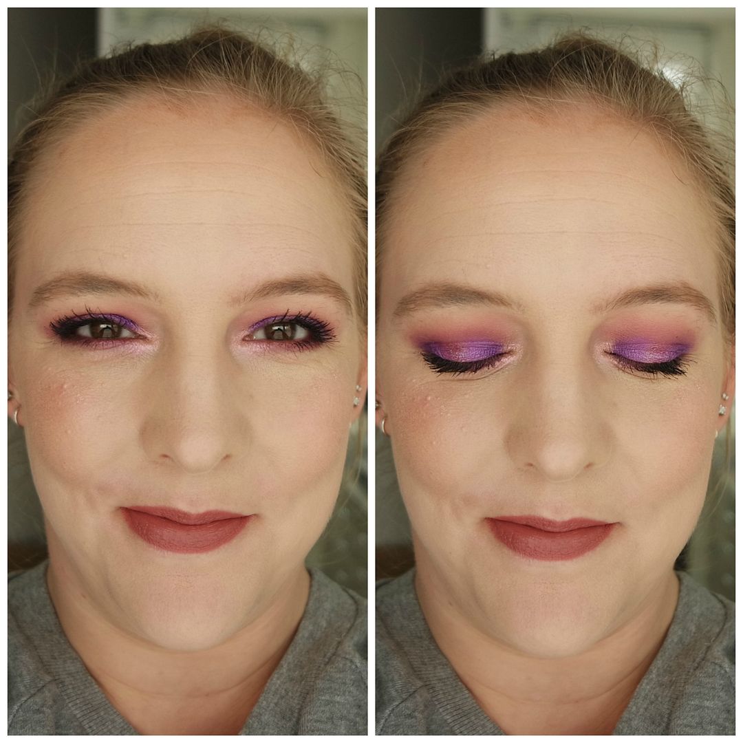 huda beauty amethyst obsessions review swatch eyeshadow palette look