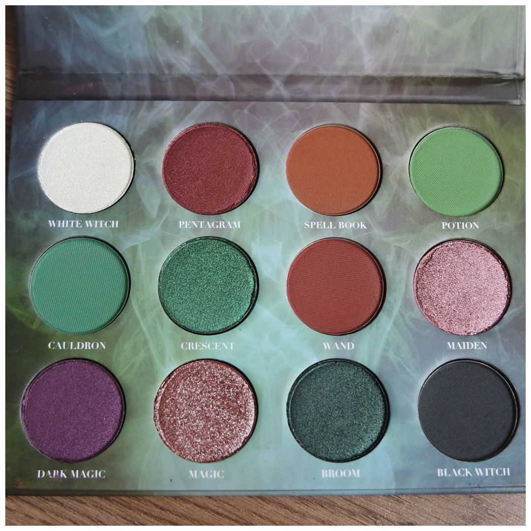 meesha lou cosmetics witchcraft eyeshadow palette indie makeup review swatch meesha lou cosmetics witchcraft eyeshadow palette indie makeup review swatch