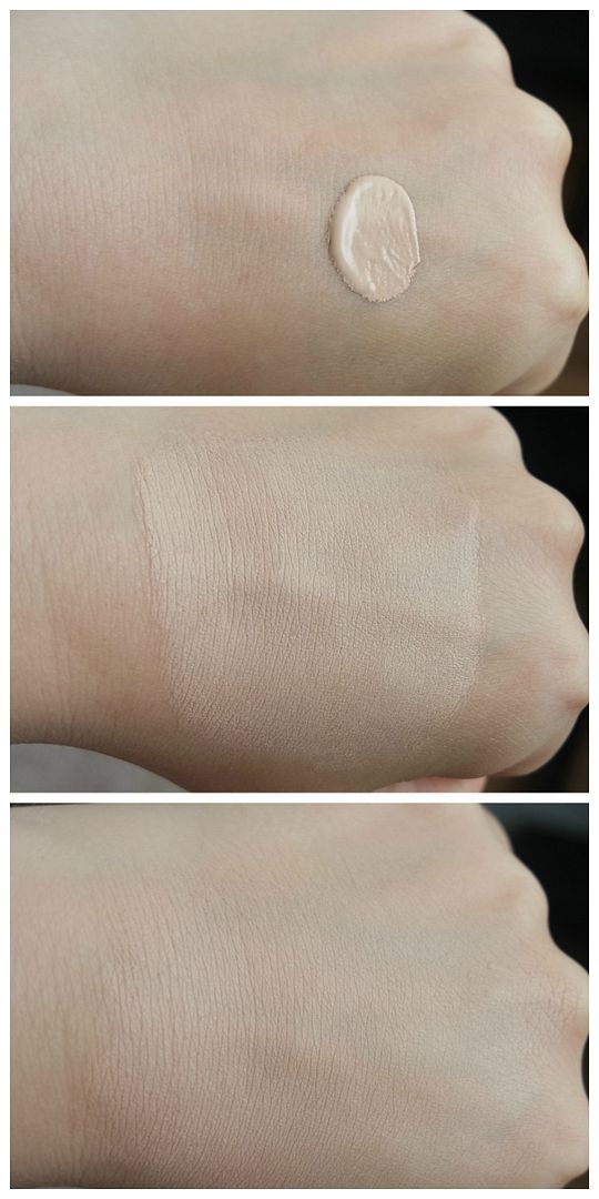 make up revolution conceal & hydrate concealer foundation c3 f2 fair dry skin review swatch application makeup look