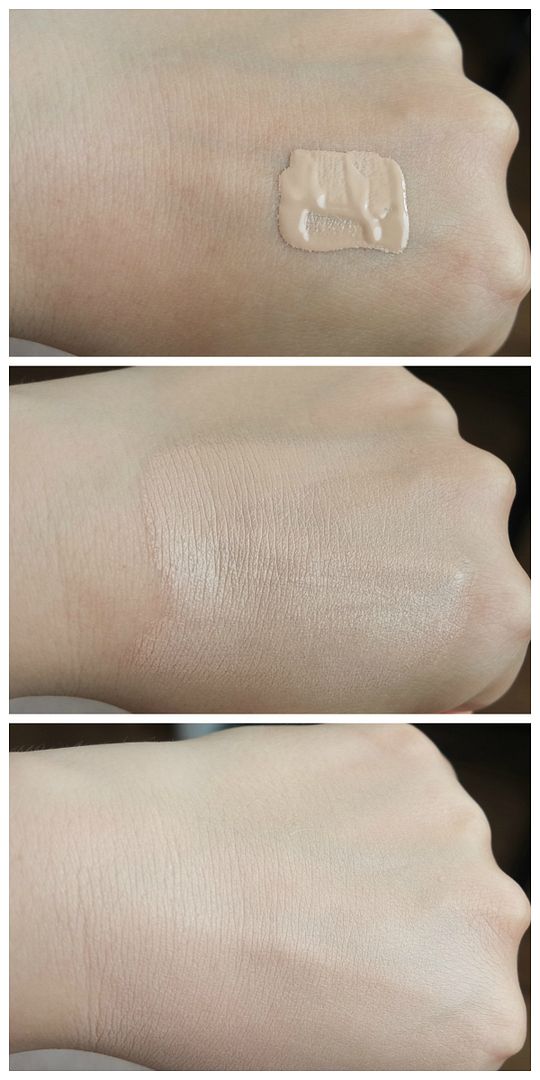 make up revolution conceal & hydrate concealer foundation c3 f2 fair dry skin review swatch application makeup look