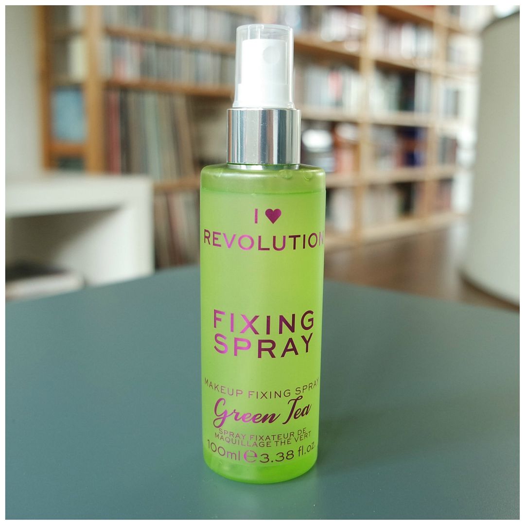 I heart revolution I heart makeup makeup revolution fixing spray green tea review swatch