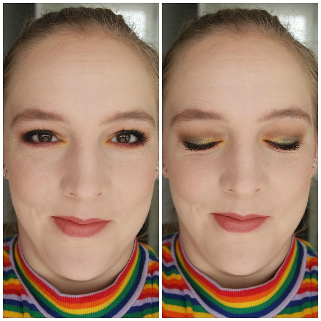 make up revolution soph extra spice eyeshadow palette review swatch makeup look application