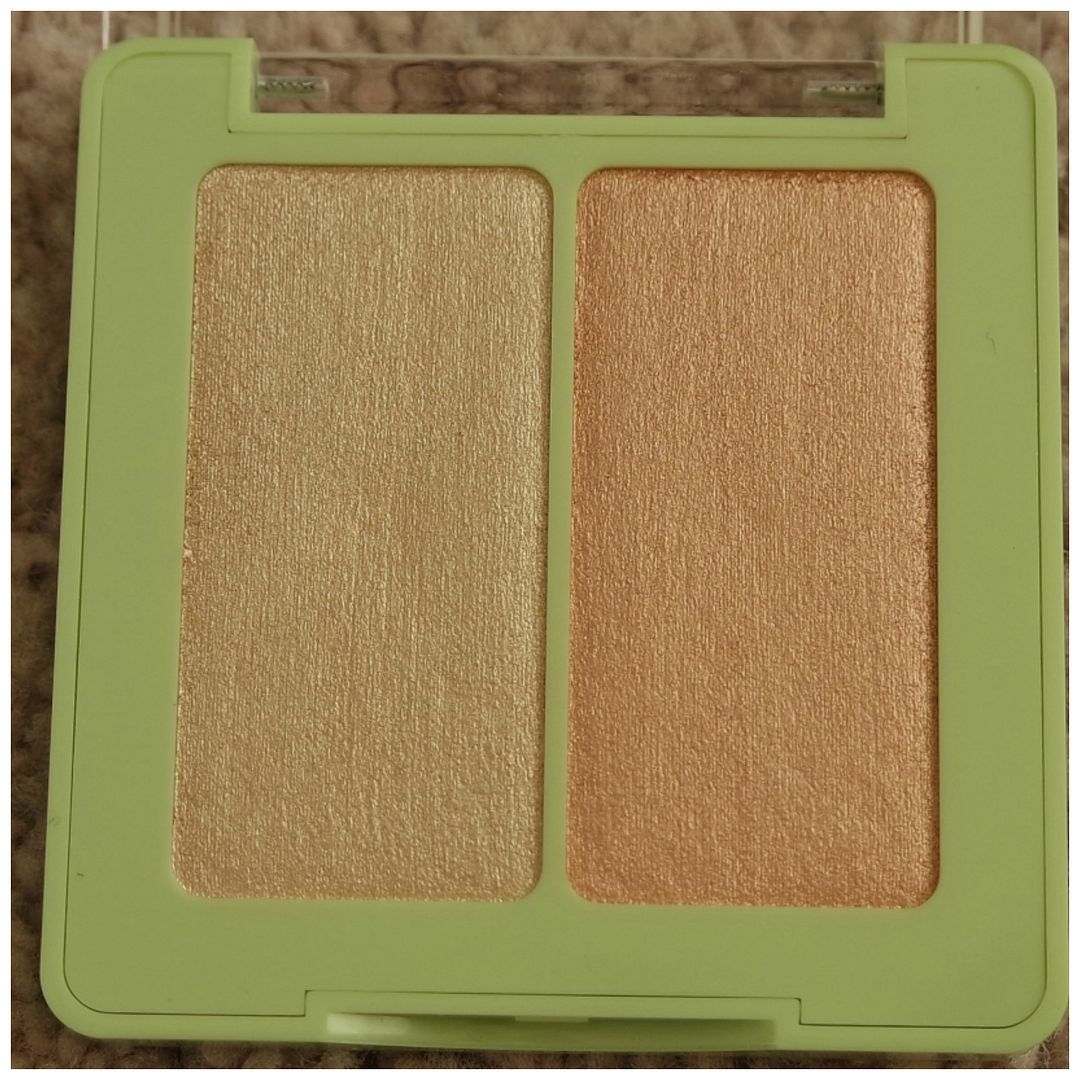 pixi glowy gossamer duo highlighter review swatch subtle sunrise