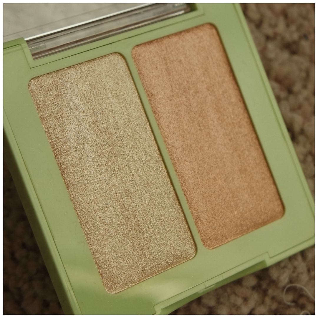 pixi glowy gossamer duo highlighter review swatch subtle sunrise