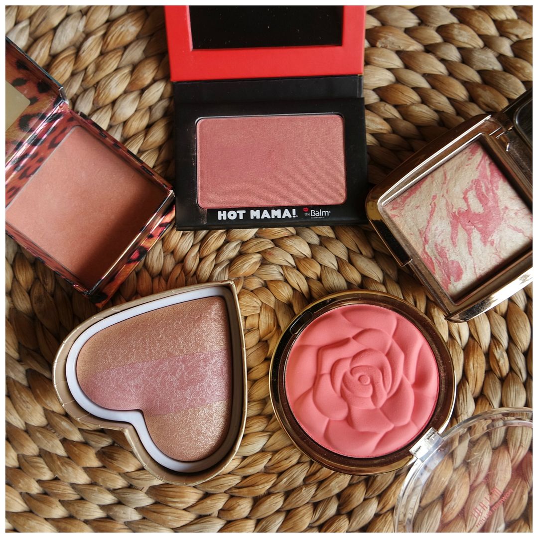 5 summer time blush favorites the balm hot mama benefit coralista hourglass diffused heat too faced peach beach milani coral cove