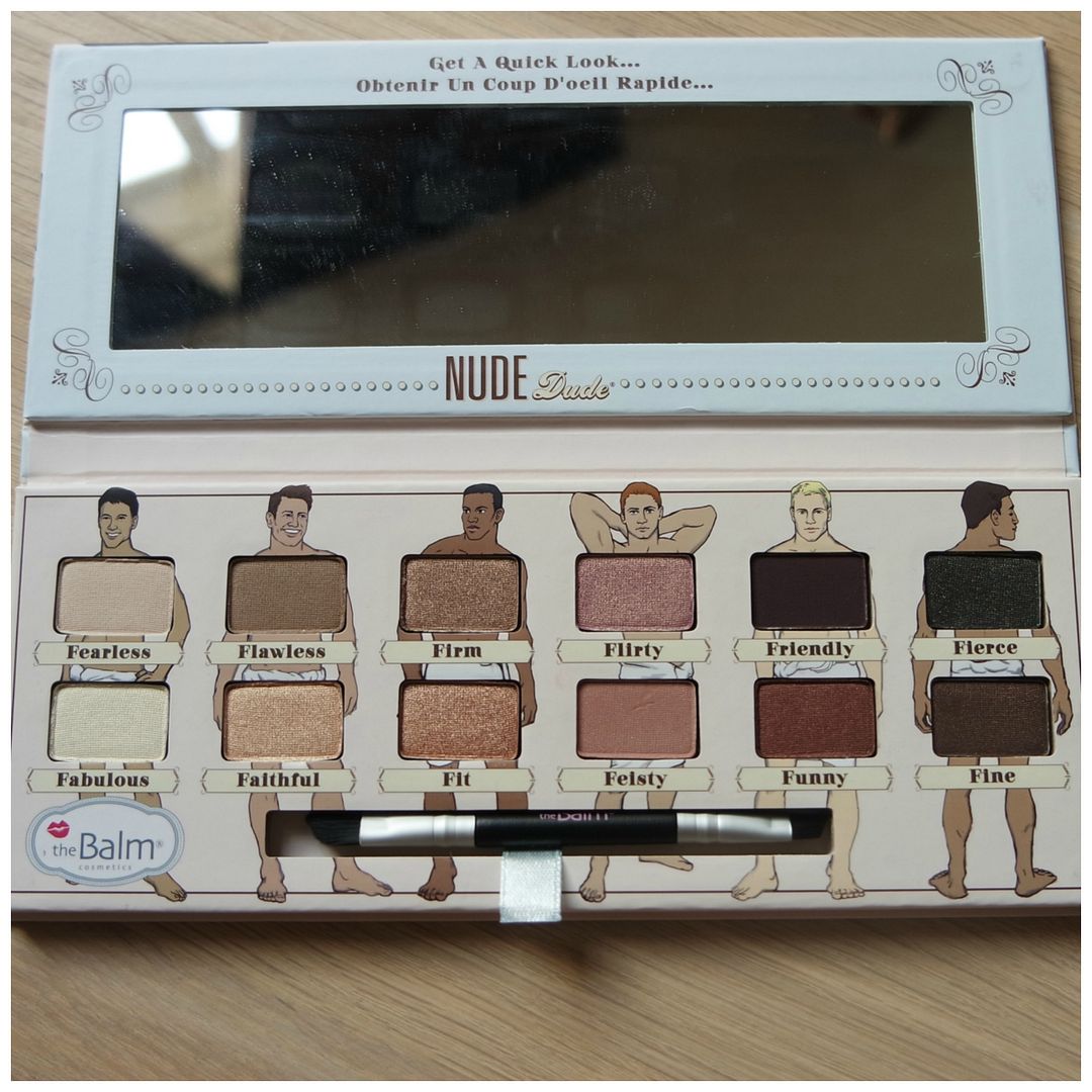 the balm nude dude eyeshadow palette review swatch