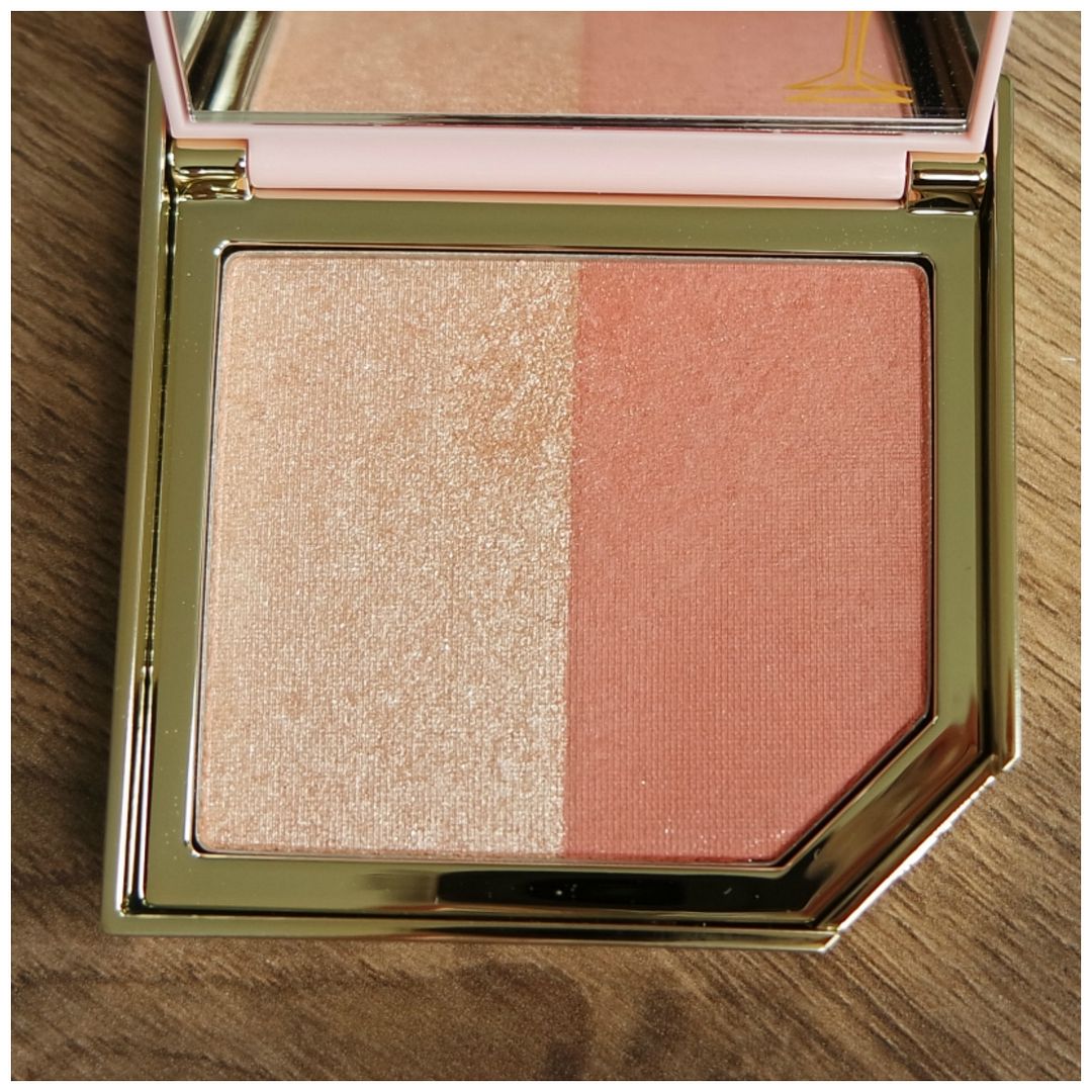 too faced fruit cocktail blush duo berries and bubbly review swatch application makeup look