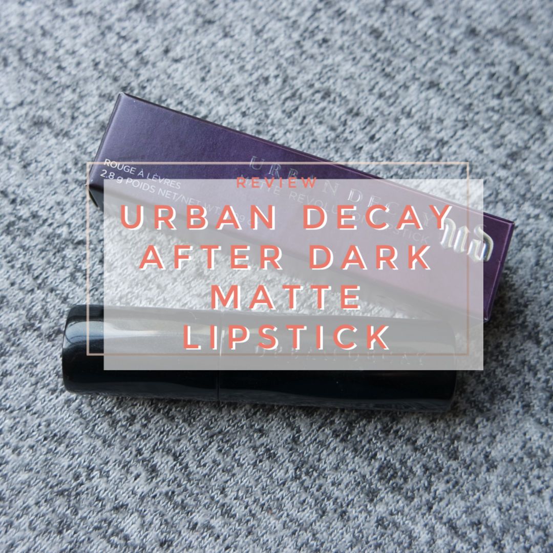 urban decay matte revolution vice lipstick review swatch application makeup look after dark