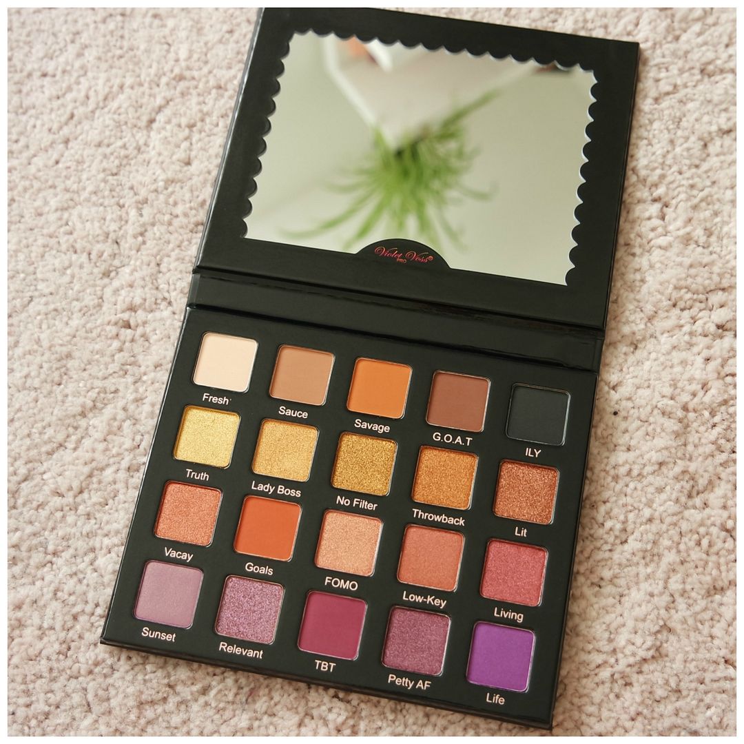 violet voss hashtag eyeshadow palette review swatch