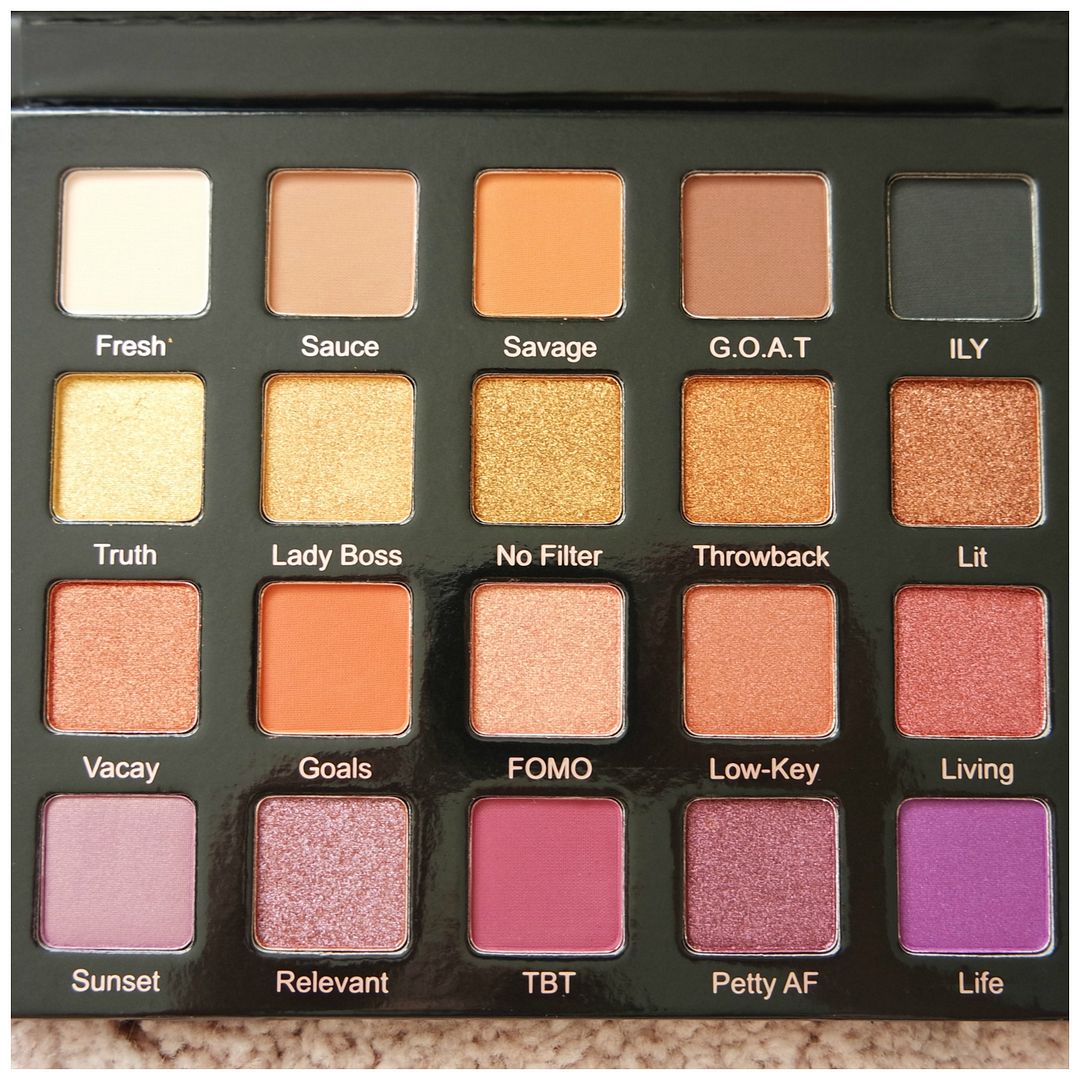 violet voss hashtag eyeshadow palette review swatch