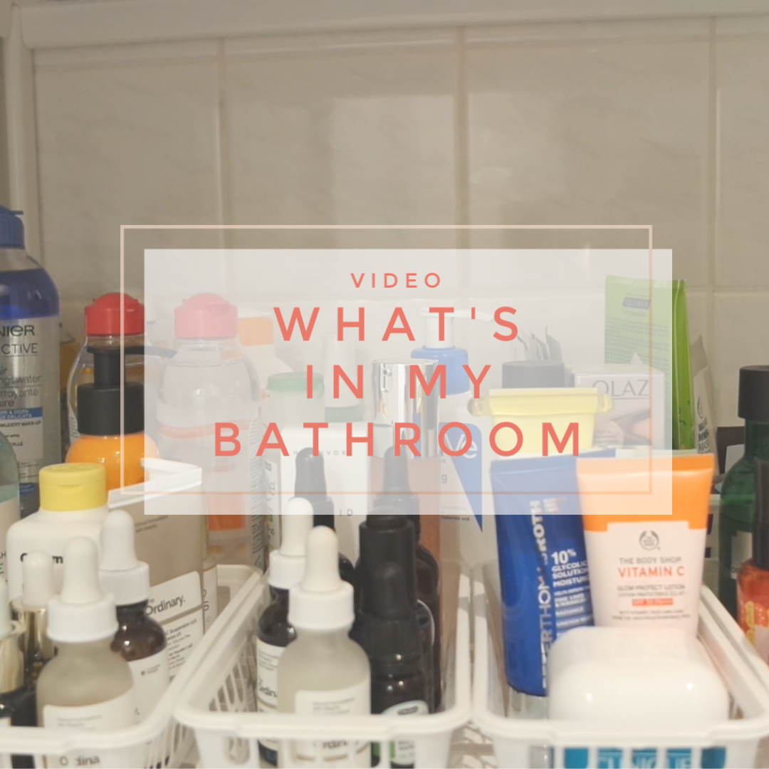 what's in my bathroom skincare haircare bodycare storage