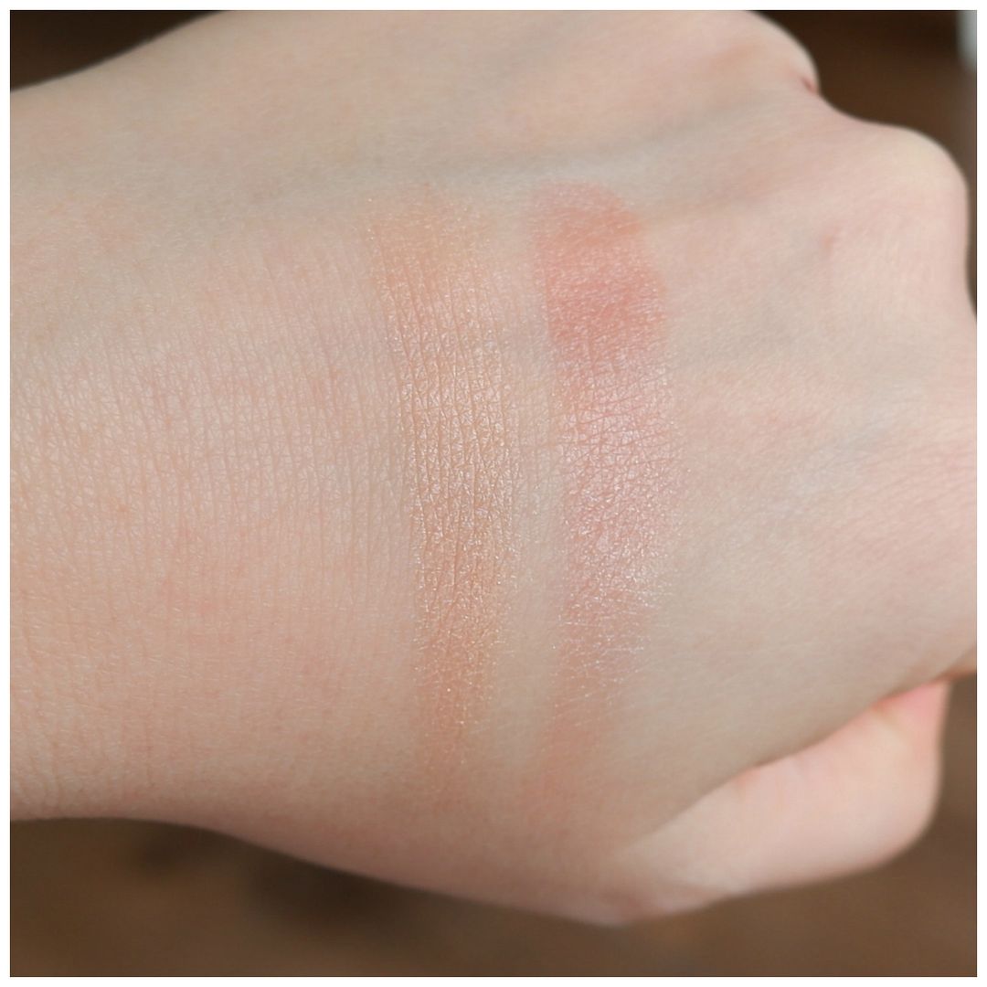 Essence Blush Lighter review swatch makeup look 04 peachy dawn 03 cassis sunburst Essence Blush Lighter review swatch makeup look 04 peachy dawn 03 cassis sunburst