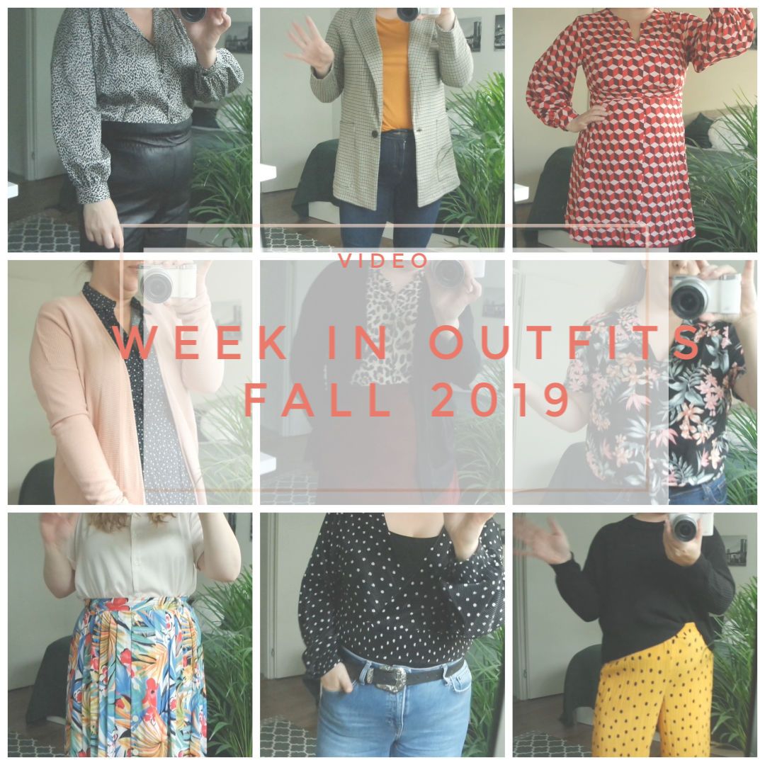 week in outfits fall transitional outfits workwear workweek september 2019