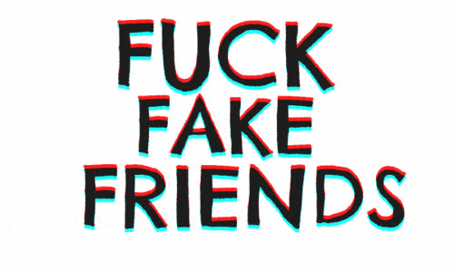 fuck fake friends photo: gif text. 1.gif